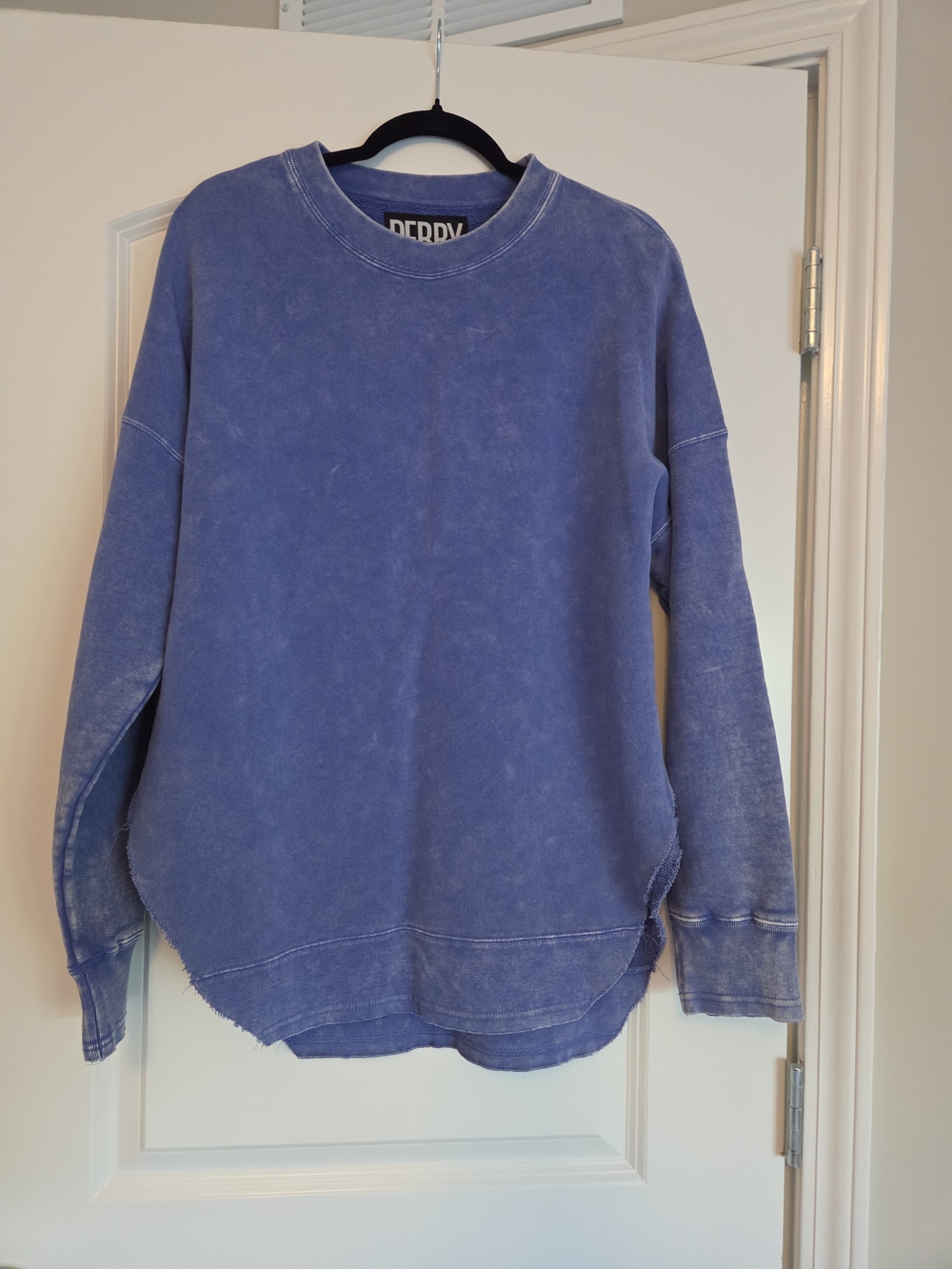 Pebby Forevee Washed Blue Crewneck Sweatshirt
